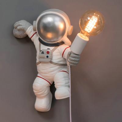 China USA Nice Hotel Wall Lamp Lights Resin Creative Indoor Decorative Light Modern Astronaut Kids Bedroom Lamps for sale