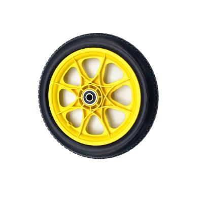 China 12 Inch PU Rigid Wheel For Hand Truck Tool Trolley Child Bicycle Tire Baby Carriage Caster Wheel for sale