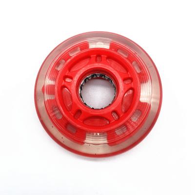 China PP+PU Skate Shoe Casters PU Wheel LED Roller Skate Flashing Wheel for sale