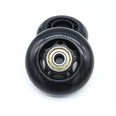 China PP+PU Integrated Skate Wheels Plastic Skateboard Wheel 64*24 PU Small Wheel With Bearings for sale