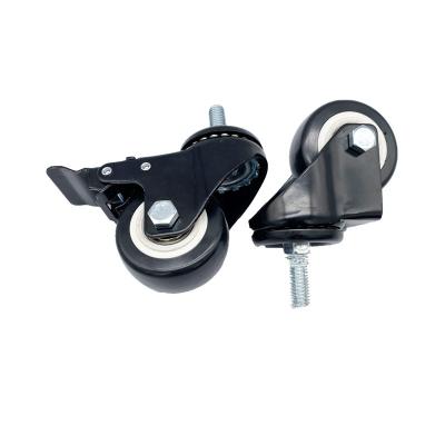 China Modern Shelf Swivel Locking Caster Hand Truck Trolley Wheel 2.5 Inch Furniture Caster for sale