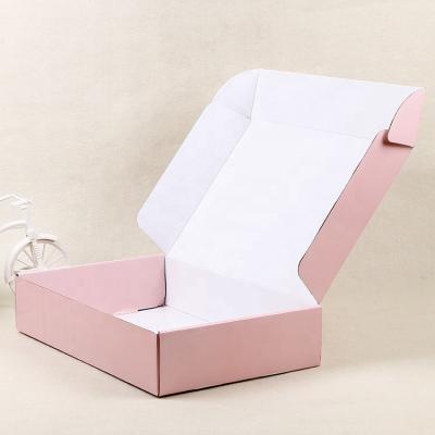 China Recycled Luxury Collapsible Corrugated Paper Gift Boxes Large Materials Clothing Packaging Custom Logo for sale