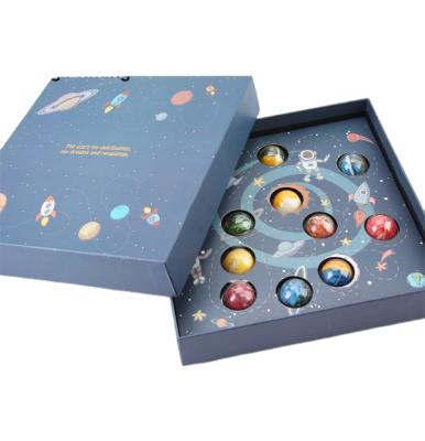 China Recyclable Popular Custom Logo Print Luxury Lid Chocolate Box And Base Macaron Packaging Box For Food for sale