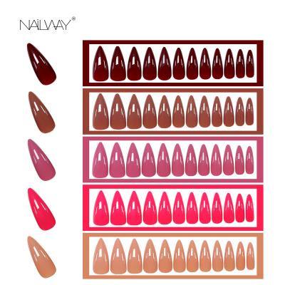 China Easy apply supplier customized various popular type nail tip stylus press on false nails nail for sale