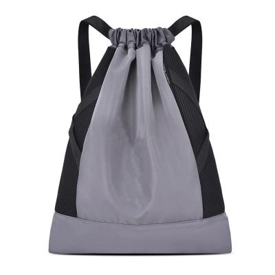 China Wholesale 210d Polyester Foldable Drawstring Bag Waterproof Sublimated Backpack for sale