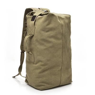 China Male Laptop Bag Large Capacity Travel Bag Canvas Bucket Shoulder Bags Men Mountaineering Backpack Mens Laptop Bag for sale