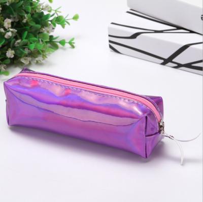 China Cheap Kids Pencil Case Laser Simple Design Waterproof Hologram Bag Storage Bag Students Pencil Case for sale