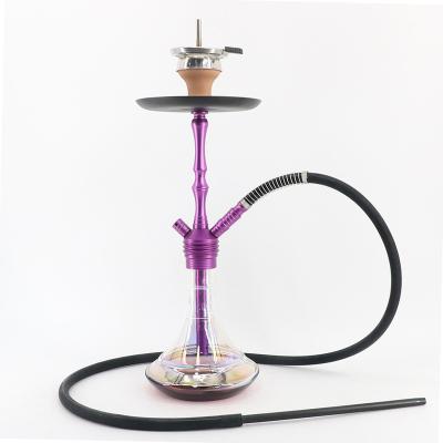 China Medium Aluminum+glass Chicha Smoke Hot Sale Aluminum Alloy Hookah Head Shisha Hooka for sale