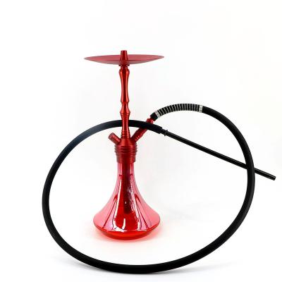 China Unique Design New Medium Size German Aluminum Glass Hooka Shisha Hookahs Aluminum Sheesha for sale