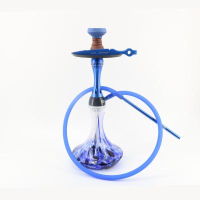 China X Model Alpha Hokah Hookah Aluminum Shisha Russian Pipe Kalyan Shisha Glass Vase Luxury Aluminum Stem Chicha for sale