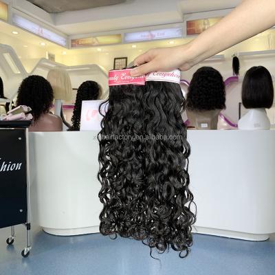 China Non-Chemical Free Sample Raw Virgin Hair Bundles Indian Hair Bundles Water Wave Sellers Cuticle Aligned Hair Extension for sale