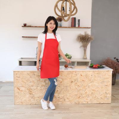 China Good for Washing and Drying Hot Sale Custom Embroidery On Apron Waterproof Logo Cotton Twill Kitchen Custom Apron Grooming Chest Piece for sale