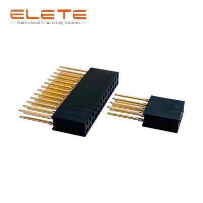 China Board to Board Connector, 2.54mm Pitch Female Header, Press-fit Terminal Pin for sale