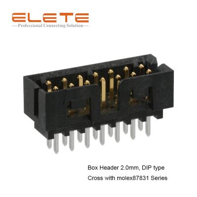 China 2.0mm Box Header Connector replace to Molex 87831 87832 87833 for sale