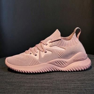 China TPR White Summer White Breathable Lightweight Mesh Women's Running Shoes Mesh Sports Weaving Shoes for sale