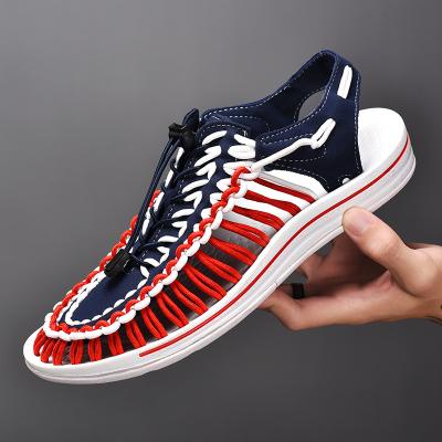 China New Fashion PU 2021 Style Genuine Sandals Spring Outdoor Beach Shoes Custom Logo Fashion Men Black Summer Men Colorful Sandal Men for sale