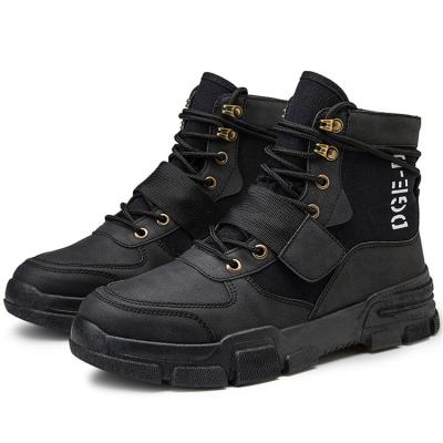 China Lightweight Good Quality PU Leather Breathable Boots High Ankle Sports Shoes For Men New Styles Men's Boots for sale