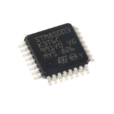 China New Original Microcontrollers MCU 8-bit STM8 CISC 8KB Flash 3.3V/5V 32-Pin LQFP Tray Electronic component IC chip STM8S003K3T6C for sale