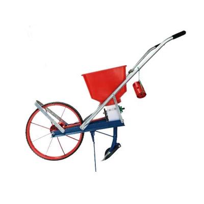 China Multifunctional Farms Dual Hand Push Bin Drive Shaft Seeder Point Seeder Precision Seeder Fertilizer Applicator for sale