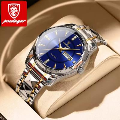 China Fashion Mens Day/Date Watches Stainless Steel Quartz Watch For Date Men Luxury High Quality Waterproof Luminous Wrist Watch for sale