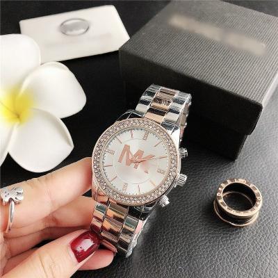 China Hot Selling Fashion Women Ladies M&K Watch Famous Luxury Stainless Steel Wristwatch Top Brand Ladies Watches Gifts for sale