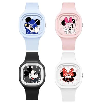 China Fashion New Hot Sale Cute Mickey Minnie Cartoon Kids Girls Women Quartz Watch Students Silicone Fashion Watch Kids Gift for sale