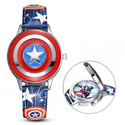 China Cool Captain Iron Man Watch Spider Man Marvel Superhero Cartoon Watch Boys Children's Children's Watches New Fashion Children's Watches for sale