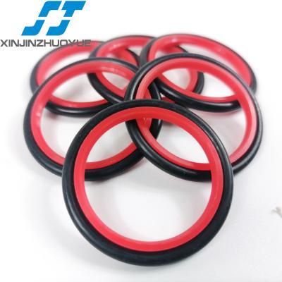 China Customized High Quality Oil Resistance SJ Brand HBTS Buffer Seal NBR PTFE Hydraulic Cylinder Rubber Seals For Excavator for sale