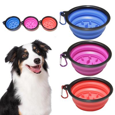 China Viable Special Factory Direct Supply Portable Folding Design Dog Bowls Slow Food Bowl for sale