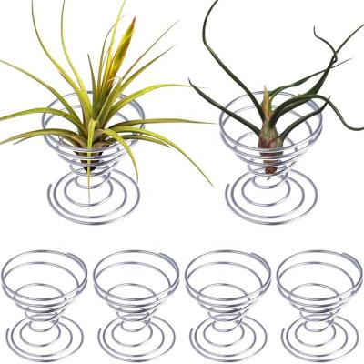 China 6 Pieces Durable Air Plant Rack Airplant Container Tillandsia Rack Stainless Steel Plant Display Racks, Silver for sale