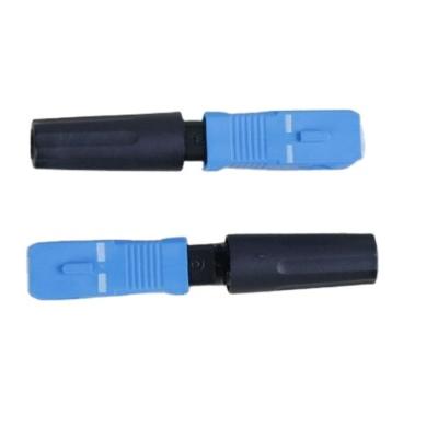 China FTTH FTTB FTTX Network Straight Tail SC Cold Connector Pre-buried Fiber Optic Quick Connector Leather Cable Connector Cold Carrier-Grade Quick To Connect for sale