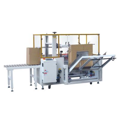 China Semi Automatic Folding Tape Sealer CLOTHING Carton Box Folding Sealing Packing Machine for sale