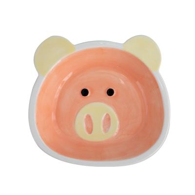 China 2022 Ceramics, Cartoon Amazon Hot Selling Factory Customized New Products, Cartoon Pig Ceramic Dishes for sale