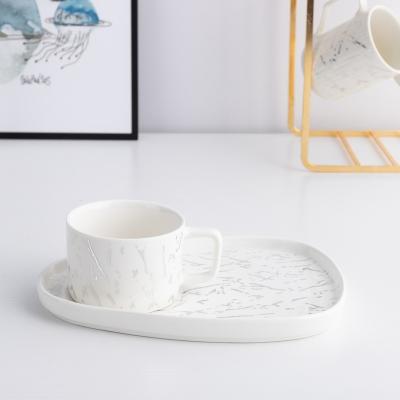 China Viable Wholesale Modern Ceramic Coffee Cup and Saucer Sets, Hot Sale Ceramic Coffee and Porcelain Coffee Cup Tea Set for sale