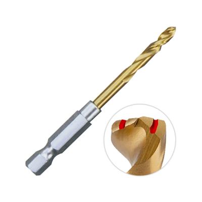 China For Stainless Steel Metal PVC Iron Drilling Chip Breaker Variable Point Helix Aluminum Type W and H HSS Drill Bit For Metal ChipBreaker In Red Box for sale