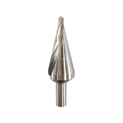 China HSS Steel Spiral Metal Sheet Tube Tapered Flute Drill Bit For Sheet Metal Tube Drilling for sale