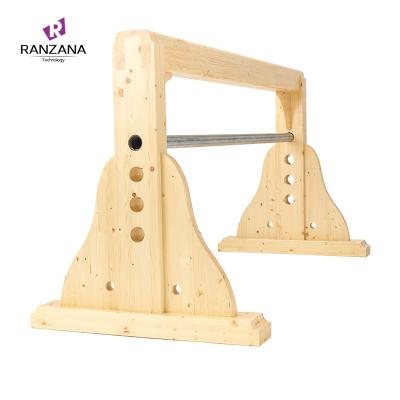 China Durable Multifunction Eco-friendly Wooden Iyengar Yoga Aid Balance Beam Pine Wood Equipment Yoga Balance for sale