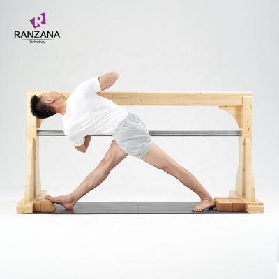 China Life Durable Custom Women's Iyengar Yoga Balance Fitness Trainer Iyengar Yoga Assist Wooden Balance Beam for sale