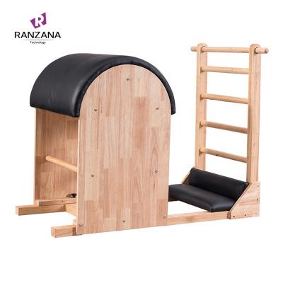 China Durable Fitness Pilates Yoga Ladder Balance Equipment Custom Body Pilates Wooden Barrel for sale