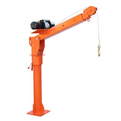 China Mini SMALL ELECTRIC TRUCK 500/1000kg CAR CRANE Lifting Goods Lifting For Pick Up Goods Manufacturer Crane Arm for sale