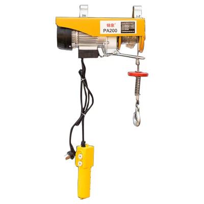 China PA200-PA1200 Mini Small Electric Goods Lift 220v/230v Lifting Micro Crane for sale