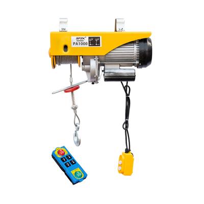 China PA1000 Micro Remote Electric Goods Hoist 220V 1000Kg Mini Lift Hoist 30m Wire Rope for sale