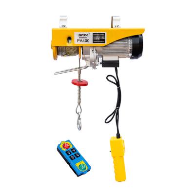 China PA400 220V Small Electric Hoist Micro Electric Hoist PA Electric Wire Rope Lifting Hoist for sale