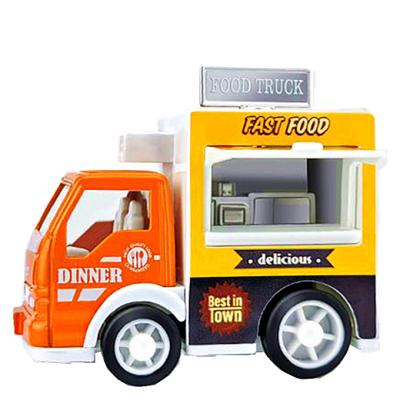 China Diecast Fast Food Toy Children Party Gift Toy Mini Meal Car Pizza Coffee Vending Truck for sale