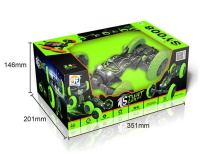 China Toy Children Remote Control R/C Diecast Car Toy Green /Orange Color Extreme RC Stunt Car Toy for sale