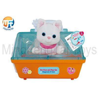 China Playing Plastic And Plush Material Pet Play First Aid Set With Will Call / Talk And Sing Toy for sale