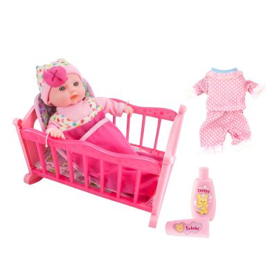 China Soft baby Toy Factory Direct Selling Baby Soft Toy Set With Clothes Soft Toy Gift Child Doll Simulation and Washing Supplies for sale