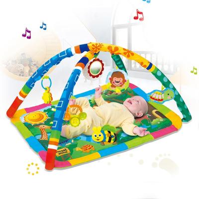 China Toy Baby Happy Time Baby Educational Carpet Mat Cover Colorful Printing Musical Crawling Game For Kids for sale