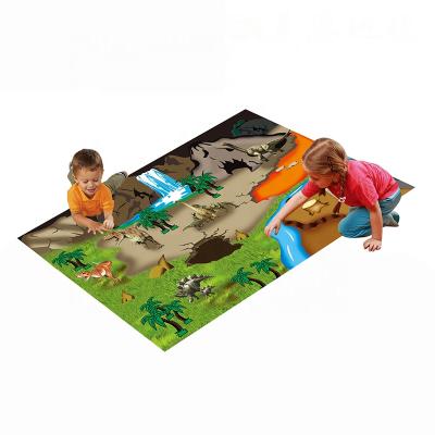 China Educational Toy Rectangular Shape Soft Play Game Mat Polyester Material Kid Interactive for sale