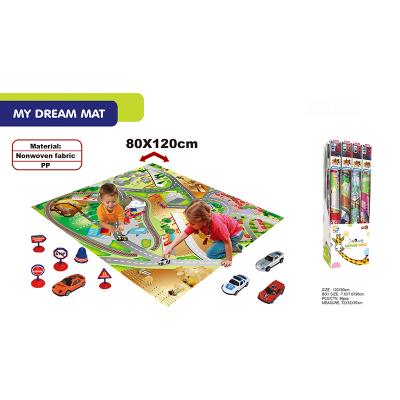 China Toy Unique Design Educational Playing Carpet with Mini Car Baby Floor Play Mat for sale